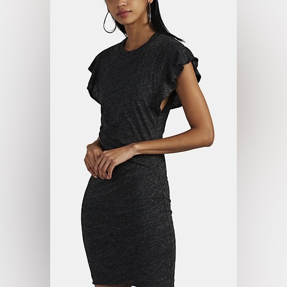 IRO Nanton Cap-Sleeve Fitted Jersey Dress - Picture 3 of 11